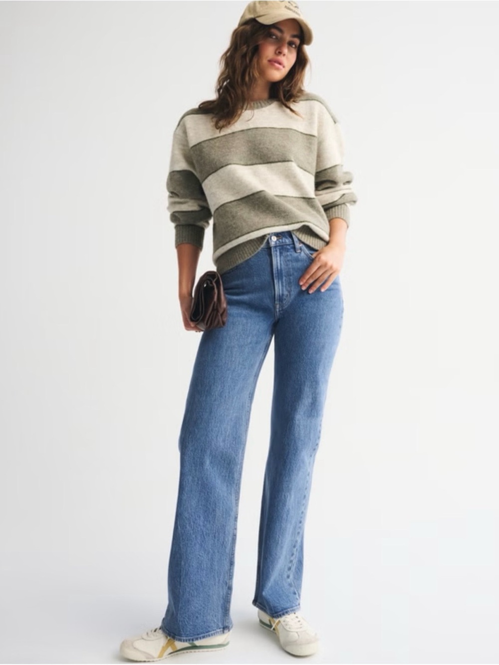 Abercrombie & Fitch Women's '90s Relaxed High-Rise Jeans - Denim Blue